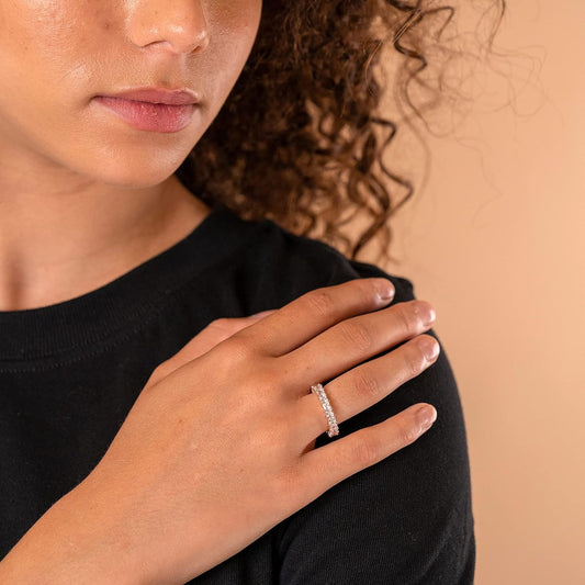 Stackable Cubic Zirconia Ring